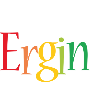 Ergin birthday logo