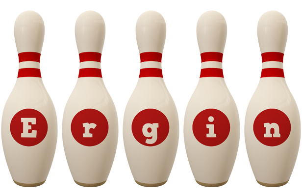 Ergin bowling-pin logo