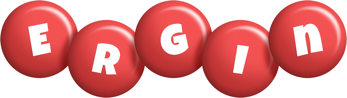 Ergin candy-red logo
