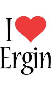 Ergin i-love logo