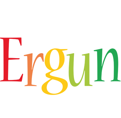 Ergun birthday logo