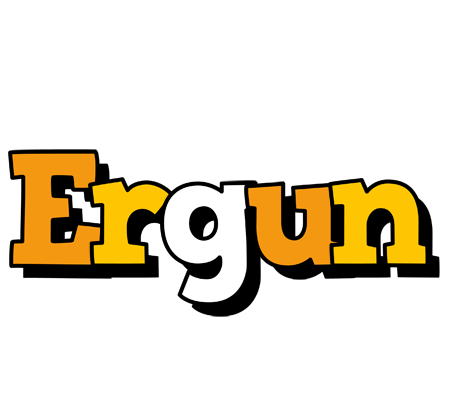 Ergun cartoon logo