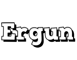 Ergun snowing logo