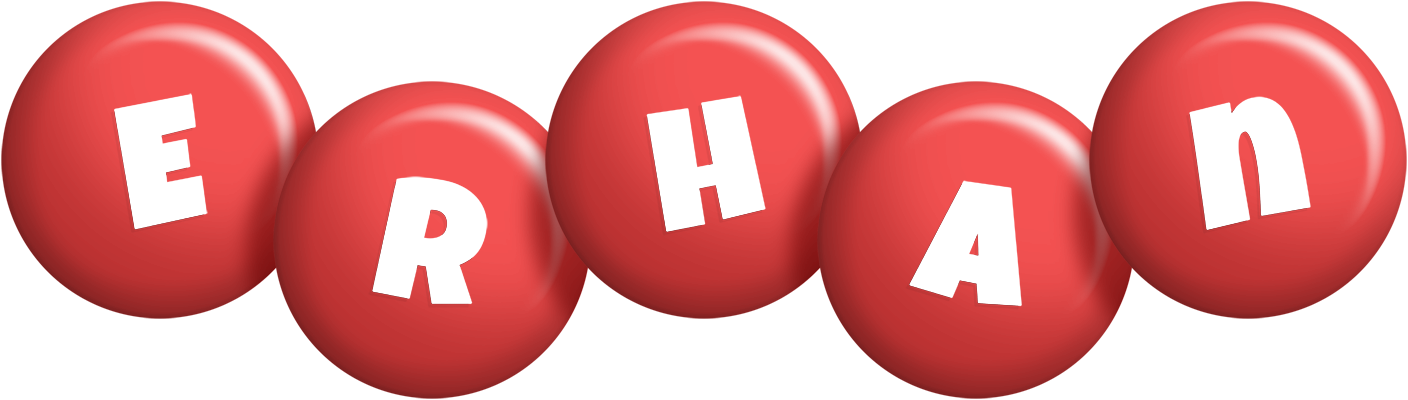 Erhan candy-red logo