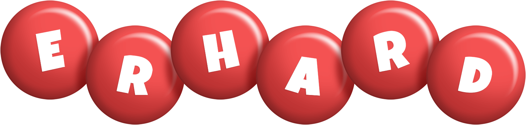 Erhard candy-red logo