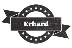 Erhard grunge logo