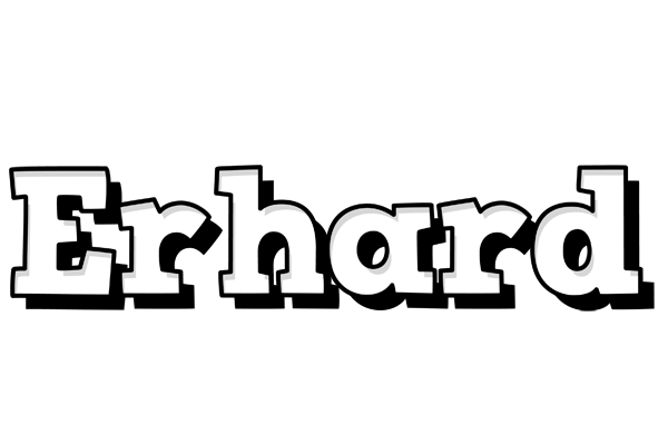Erhard snowing logo