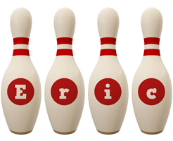 Eric bowling-pin logo