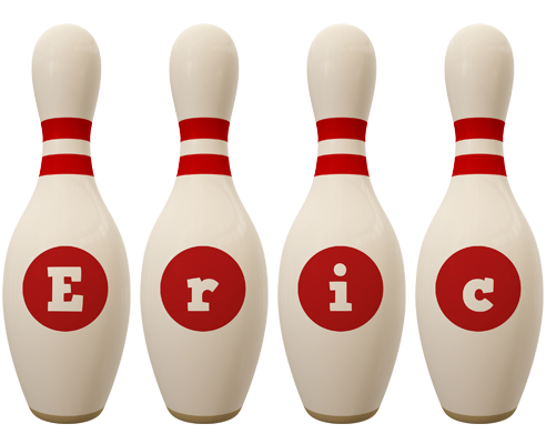 Eric bowling-pin logo