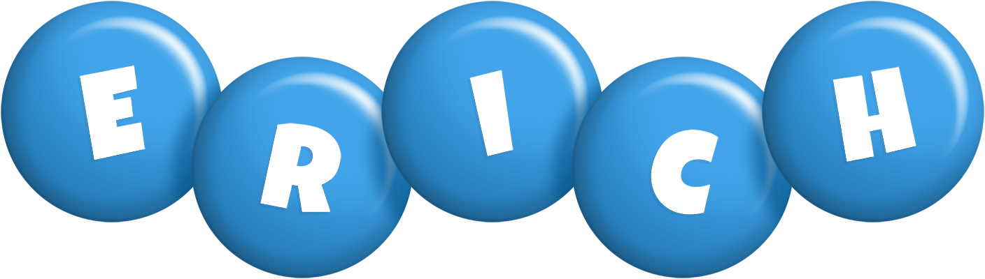 Erich candy-blue logo