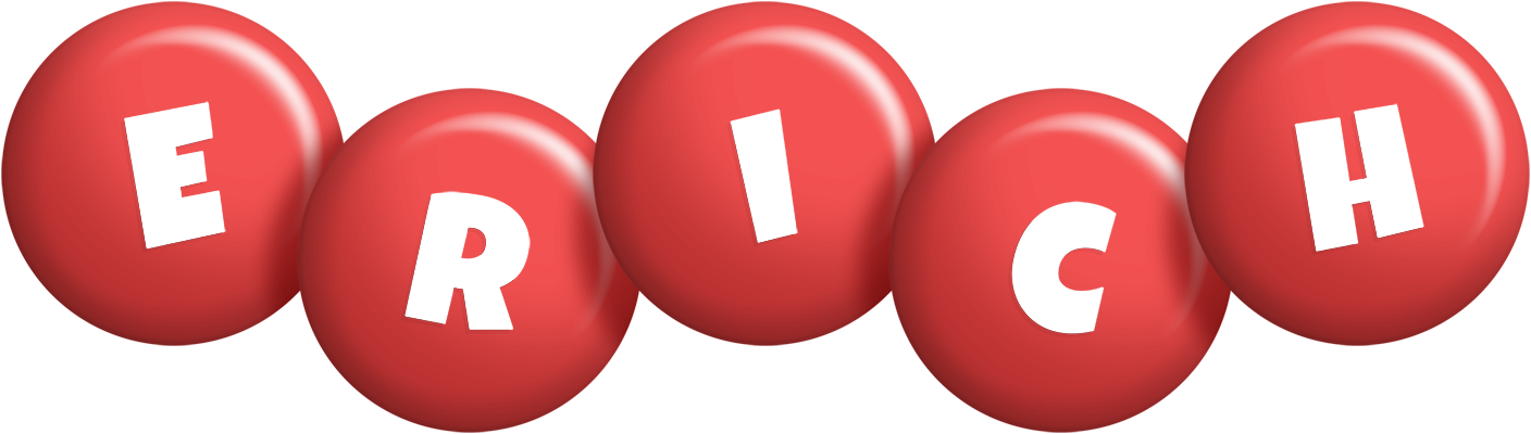 Erich candy-red logo
