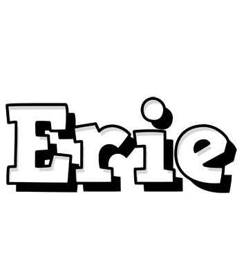 Erie snowing logo