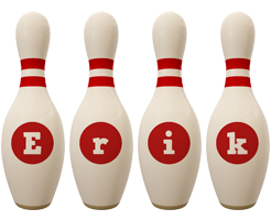 Erik bowling-pin logo