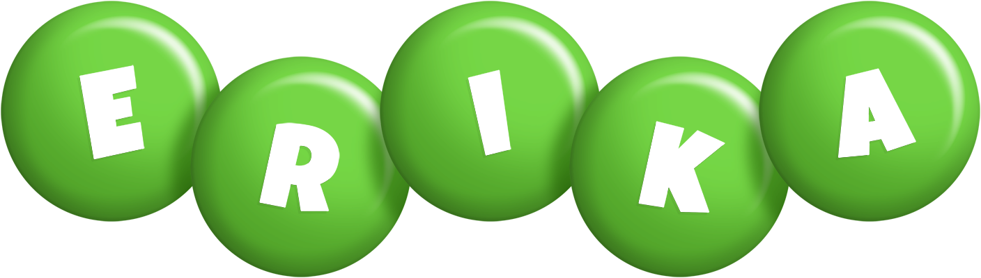 Erika candy-green logo