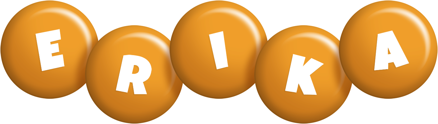 Erika candy-orange logo