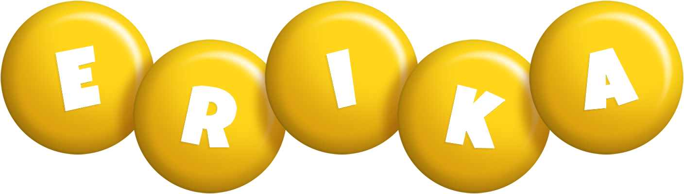 Erika candy-yellow logo