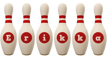 Erikka bowling-pin logo