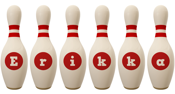 Erikka bowling-pin logo