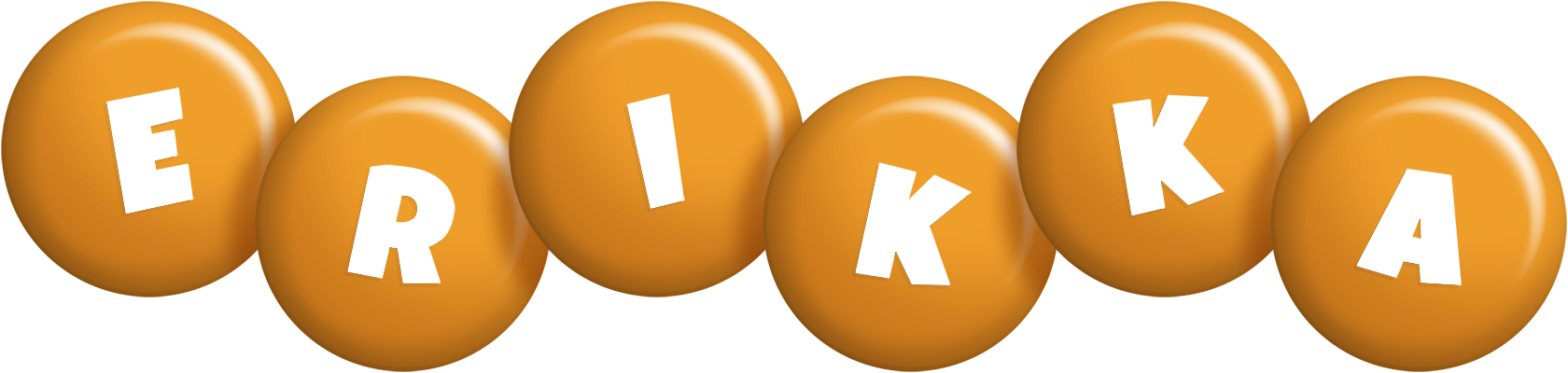 Erikka candy-orange logo