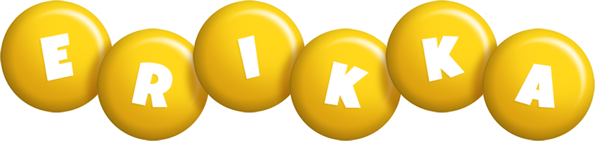 Erikka candy-yellow logo