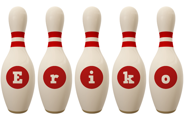 Eriko bowling-pin logo