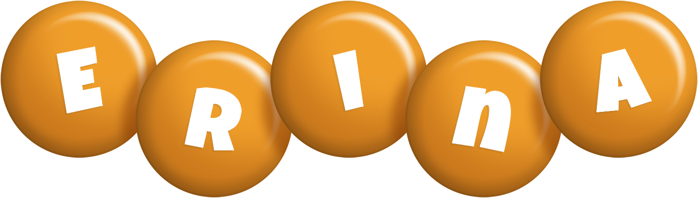 Erina candy-orange logo
