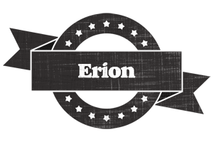 Erion grunge logo
