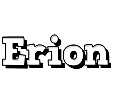 Erion snowing logo