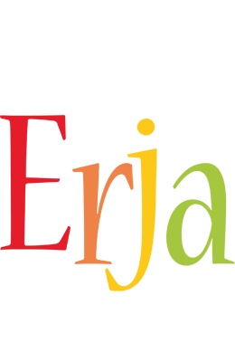 Erja birthday logo
