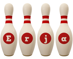 Erja bowling-pin logo