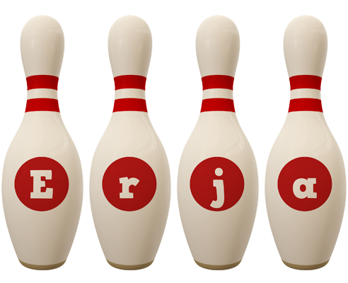 Erja bowling-pin logo