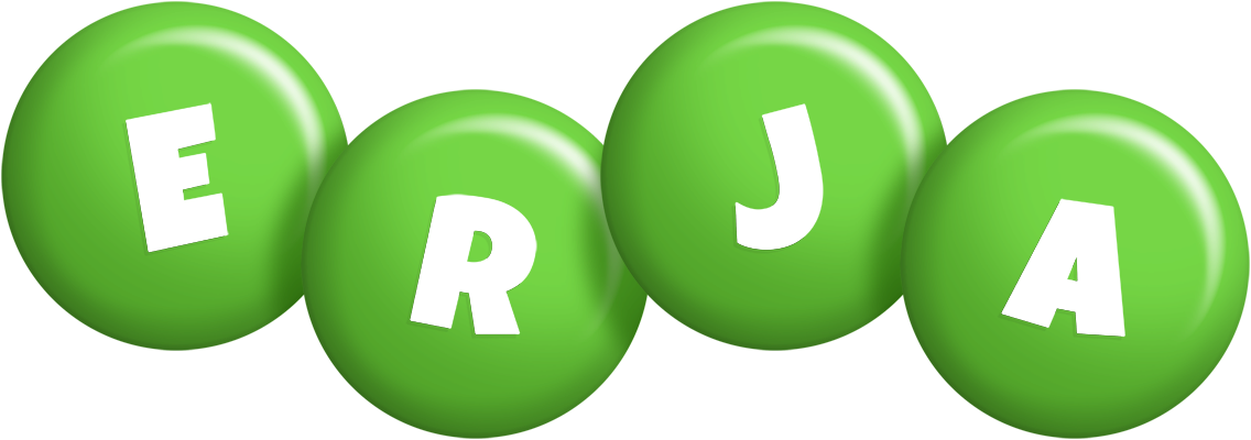 Erja candy-green logo