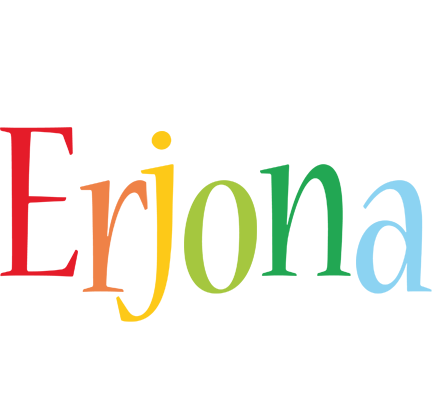 Erjona birthday logo