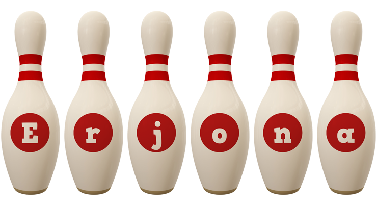 Erjona bowling-pin logo