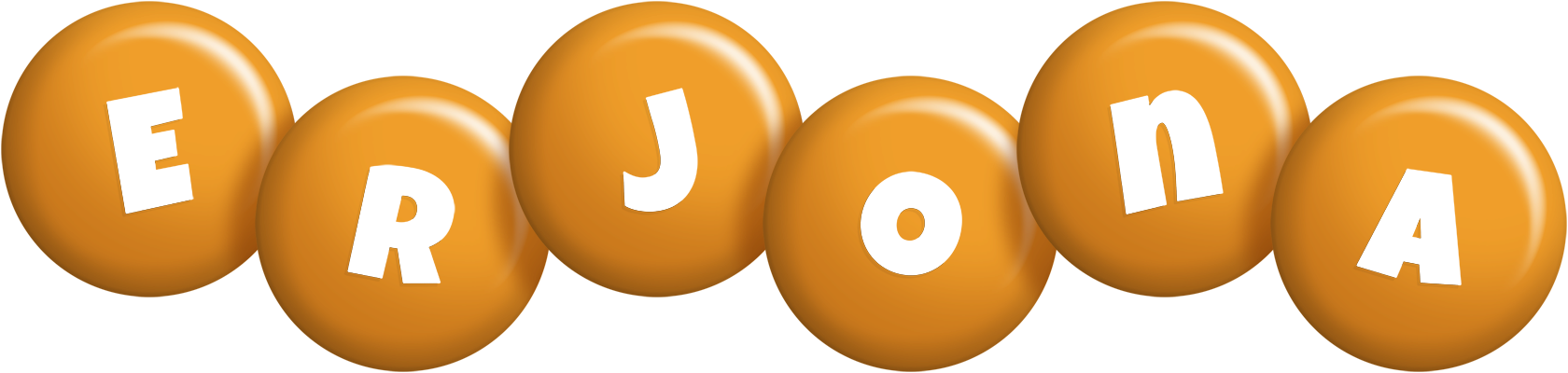 Erjona candy-orange logo