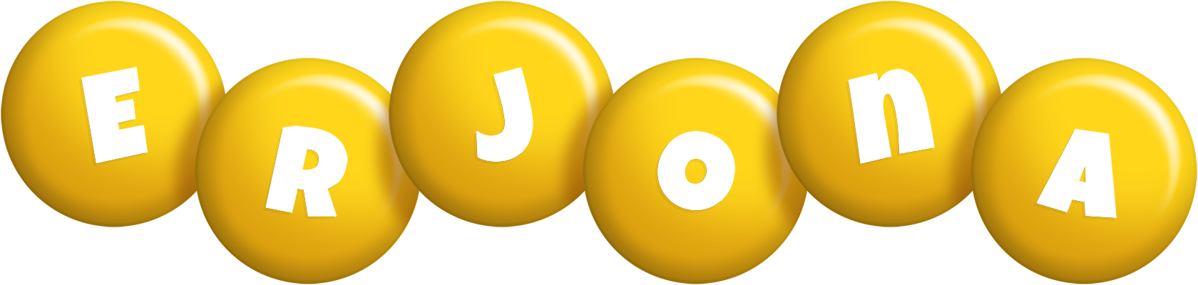 Erjona candy-yellow logo