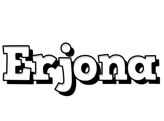 Erjona snowing logo