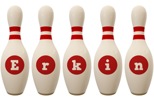 Erkin bowling-pin logo