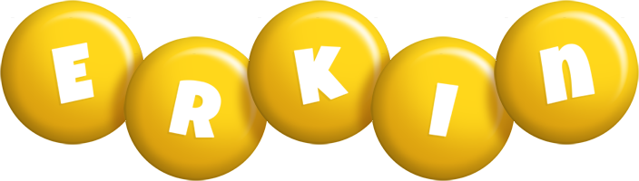 Erkin candy-yellow logo
