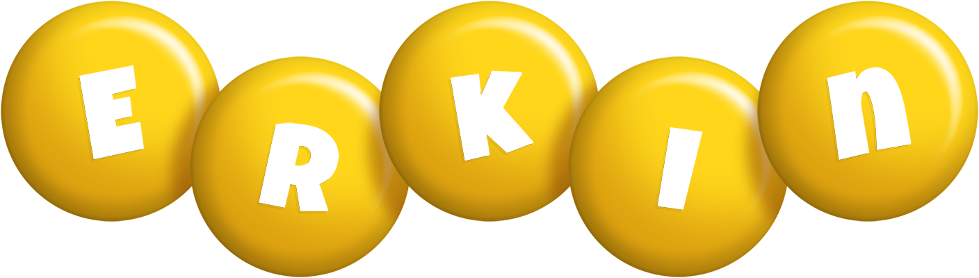 Erkin candy-yellow logo