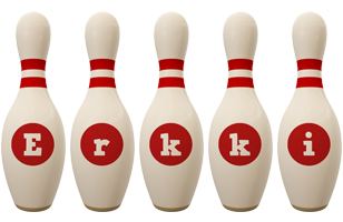 Erkki bowling-pin logo