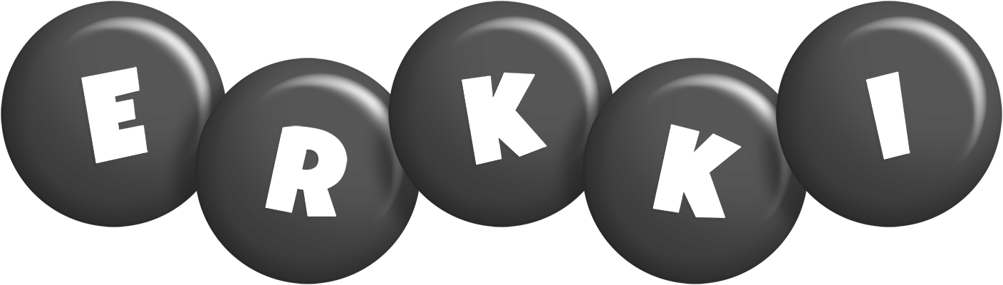 Erkki candy-black logo