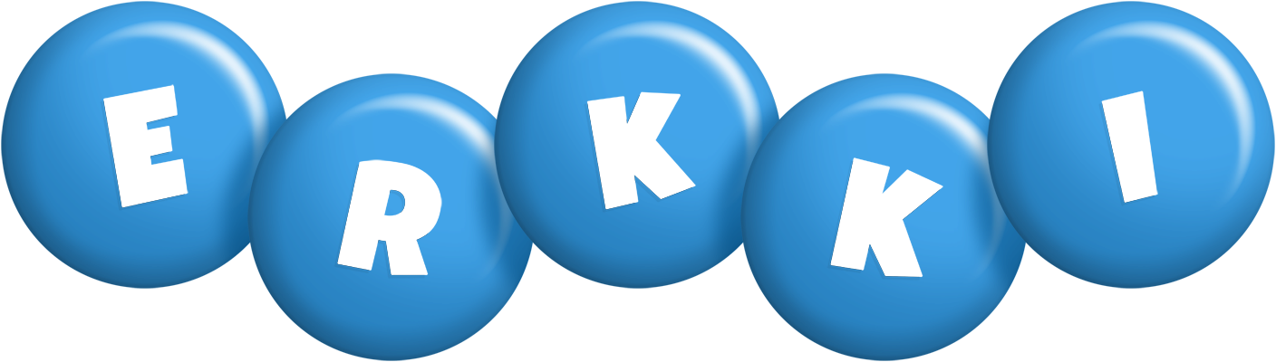 Erkki candy-blue logo