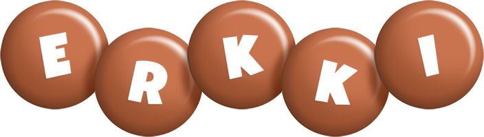 Erkki candy-brown logo