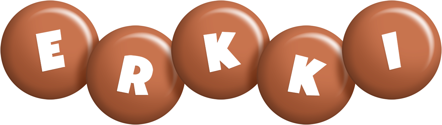Erkki candy-brown logo