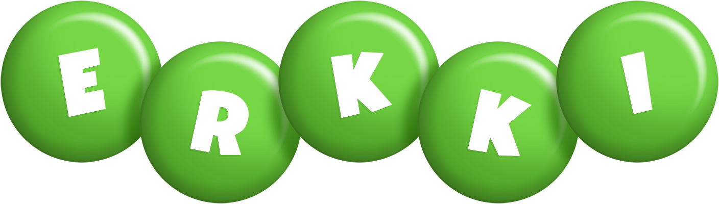 Erkki candy-green logo