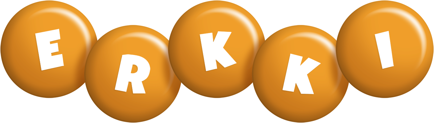 Erkki candy-orange logo
