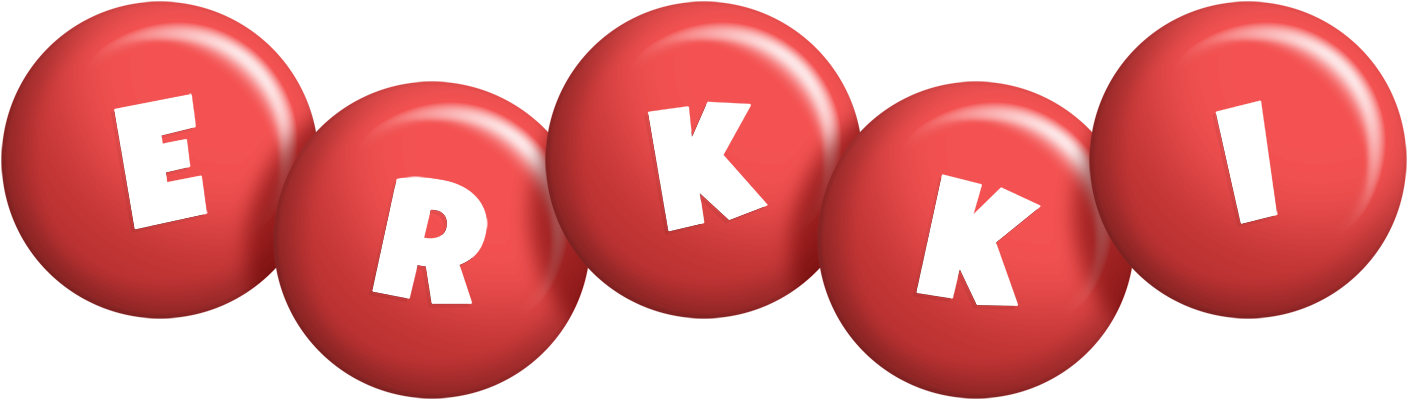 Erkki candy-red logo