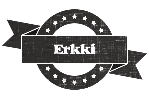 Erkki grunge logo