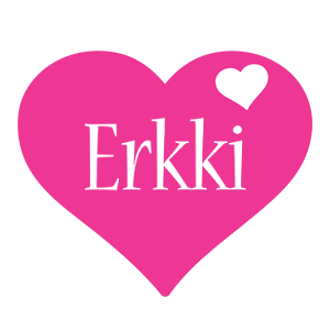 Erkki love-heart logo